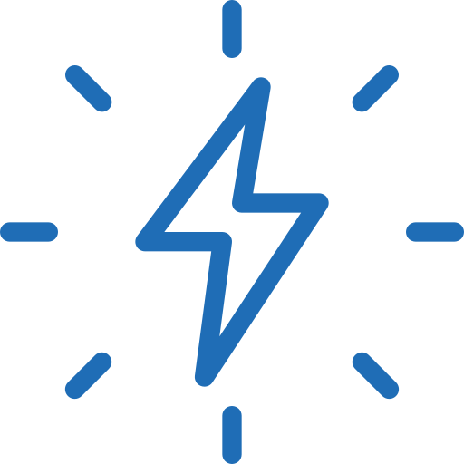 Quantum Bridge Capital lightning icon symbolizing innovative investment strategies and growth